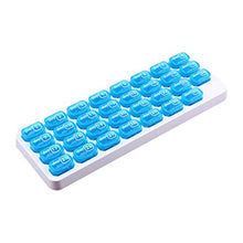 BESTonZON Portapillole Mensile 31 Giorni Organizzatore Mensile di Pillole Dispenser Giornaliero di Medicinali per Piccole Pillole per Viaggi d'Affari Uso Quotidiano