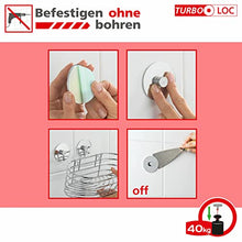 Wenko 22734100 anti-appannamento Specchio Turbo della Loc in acciaio inox, argento, 17 x 17 x 5 cm