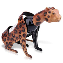 QqHAO Arredamento per la casa, Leone leopardwine Rack Metallo Ferro battuto Ornamenti Artigianato e Regali, per Soggiorno, Sala da Pranzo, Studio, corridoio,B