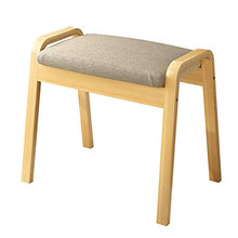 EXCLVEA Sedile per Trucco per Camera da Letto Vanity Sgabello, Trucco Dressing Gambe Sgabello in Legno, Panca Imbottita, Assemblea Facile (Colore, Dimensione : 44x32x37cm)