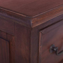 vidaXL Cassettiera in Legno Massello di Mogano
