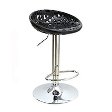 LXYPLM Sgabello Sedie Bar Barstools Rotazione Regolabile Bancone Sedie Sedile, casa Pub creativi for Il Tempo Libero Alti sgabelli con poggiapiedi e Cromato Base Arredo Bar Cucina (Color : B)