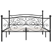 SKM Giroletto con Doghe Nero in Metallo 180x200 cm (24.3kg)