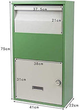 YONGYONGCHONG Cassetta delle lettere cassetta postale per porta Express Armadietto Personal Home Collection Express antifurto scatola per posta di sicurezza