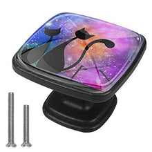 Universo animale gatto 4 PCS Pomelli per Porta, Pomolo per Mobile, Pomelli per Mobili con Viti, Maniglia per Armadietto, Pomelli per Porta, Pomelli per Cassetti per Porta, Armadio, Cassetto e Credenza