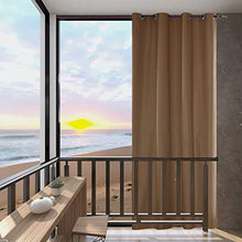 Patio Tenda per Esterni Patio Cabana UV Protect Sun Pannello Drape Bende da Giardino Impermeabile Tende da Esterno (Color : Coffee 2)