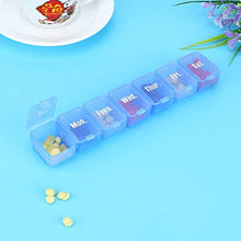 7 giorni al giorno medicina titolare pillola scatola mensile pillola scatola dell'organizzatore dell'erogatore Medicina scatole cassa della pillola medicina titolari(blu)