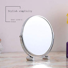Specchio Per Il Trucco 3X Specchio Da Tavolo Ingrandito Da 7 Pollici Specchio Cosmetico Portatile Con Finitura Cromata Lucida Specchi Compatti (Colore: Argento Dimensioni: 7 Pollici 3 X) Per Comò Da B