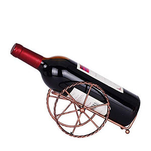 Cremagliera del vino Creativo Bike Wheels design Piccolo metallo tavolo bottiglia di vino stand Freestanding stoccaggio del vino del supporto della cremagliera barocco rame dell'annata di colore del v