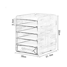 Schedario Classificatore Verticale Schedario, Classificatore Da Tavolo In Legno, 4 Strati Di Articoli Per Ufficio Creativi, Cartella Della Scatola Di Immagazzinaggio Di Libri A Più Strati, Per Uso Uff