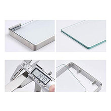 Elegante Semplicità Scaffale Scaffalature Sospese a Parete Scaffali da Bagno in Acciaio Inossidabile Spazzolato in Vetro Temperato, 4 Dimensioni, HJJ, a, 55X13X2CM