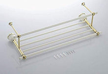PYROJEWEL Mensole Bagno Bar Bar Rack Appendiabiti Cotto cremagliera Vernice Bianca Multifunzione Bar cremagliera Tutto Il Rame Bagno Pendant Bagno Hardware mensola da Bagno