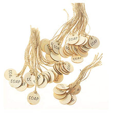 Cabilock 50 Pezzi Etichette per Vino in Legno Etichette per Bottiglie di Vino Decorative Etichette Regalo Rotonde per Decorazioni Fai-da-Te Decorazioni per Feste di Compleanno per Matrimoni (Beige)