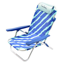 Pierre Cardin, Celeste, Linea Haiti, Spiaggina Pieghevole Parigi, Mare giradino, 53x62x77