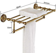 HTL Scaffale di stoccaggio Asciugamano Rack Bagno Antico Bagno Asciugamano Rack Casa Bagno Hardware Sospensione WC Rack Facile da Installare