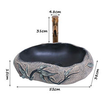 Yxx max -Lavabo Art contatore Bacino al di sopra, Bagno privato Servizi igienici Lavandino Hotel Creativo Decorativi in velatura Stand (52x38x15cm) Lavandino del lavabo