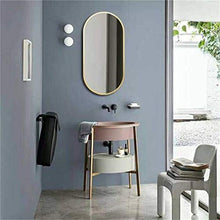 Beautifully Makeup Specchi Specchio Bagno a Parete Specchio sospeso | Specchio da Barba e Trucco da Trucco a Parete Circle | Specchio Circle Plane | Specchio Decorativo Moderno | Bagno con struttur