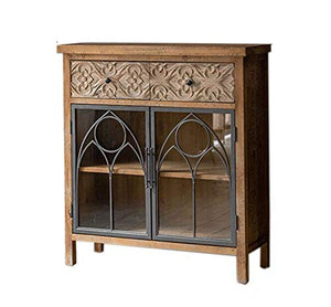 LXLH Mobiletto con cassetti, credenza Mobiletto da Soggiorno retrò di Lusso Leggero Mobiletto del Vino Cassettiera in Ferro battuto Intagliato Soggiorno Decorazione di stoccaggio