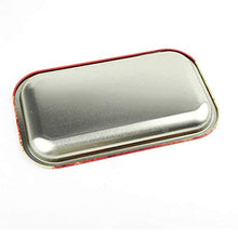 JuneKada Vassoio portaoggetti rettangolo 180x140x15mm Vassoi rotanti Decorativi Piatto Leggero Marrone e Rosso