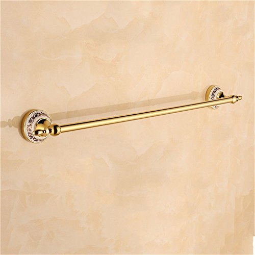 MBYW Portasciugamani Moderno Minimalista Portasciugamani Elegante per Il Bagno di Moda Portasciugamani in Porcellana Blu e Bianca con portacandele in Ottone Placcato Oro Antico