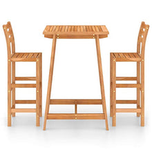 vidaXL Set da Bar da Giardino 3 pz in Legno Massello di Acacia
