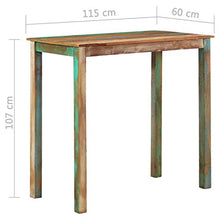Set Tavolo da Bar 5 Pezzi con 2 sgabelli da Bar Tavolo da Bar per la Colazione e sgabelli Set per Cucina Soggiorno Sala per Feste Industriale in Legno massello di Recupero e Vera Pelle