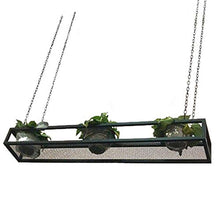 Armadietto del Vino Organizza Scaffale pensile da Cucina Scaffale con portabottiglie Capovolto, Scaffale sospeso a soffitto, Scaffale per Piante Decorazione per Soggiorno Bar Caffetteria Ristorante