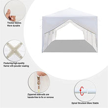 Lsooyys - Gazebo a baldacchino, 3 m x 3 m, completamente impermeabile, resistente per feste in giardino, eventi all'aperto, colore: bianco (5 pezzi di stoffa)