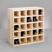 Zeller 13172 Portabottiglie di Vino, Legno, Beige, 52x25x52 cm
