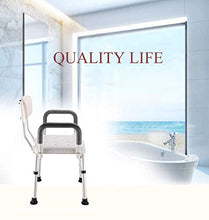 WCY Sedile da Bagno Sonlin con Braccia, Sedia da Doccia con Gambe Regolabili, Anziani/disabili Sgabello da Bagno Sicuro Piedi Antiscivolo |Max.150kg / 23 ° yqaae