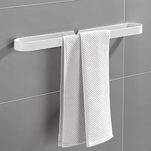 Bagno portasciugamani verniciato bianco bagno monoforo portasciugamani sospeso pugno-libero asciugamano appeso asta appendiabiti rack 60 cm