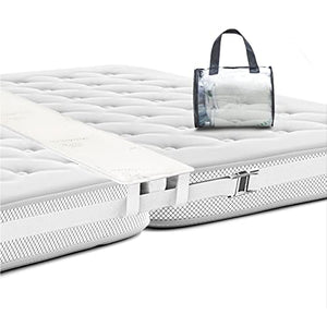 BALIBETOV Unisci materassi (Bed Bridge) Kit - Unisci materassi singoli in matrimoniale - Connettore a Due Letti Connettore per Materasso per Ospiti e riunioni di Famiglia (Naturale)