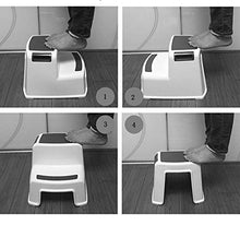 MLZWS. Sgabello Sgabello in plastica Ispessimento for Adulti Bambini Bagno Sgabello Sgabello Casa Tavolo da Pranzo Sgabello Cambia Scarpe Sgabello Sgabello Basso Panca Alta (Color : B)