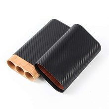 DPLQX sigari armadi, Finestra di Vetro Trasparente Versatilità Durevole Buona Tenuta Removibile Peso Leggero Facile da Portare in Giro humidor per sigari ammezzati,Black_175x75x32mm/7x3x1in