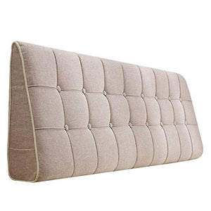 Xufei Letto Soft Pack Cuscini Vita da Letto Cuscini da Letto Schienale Rivestimento Letto con/Senza testiera 3 Colori (Colore : Beige No headboard, Dimensioni : 200CM)