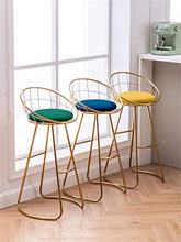 SZQ-Sgabelli da Bar Barra di Metallo Sedia, Le Gambe d'oro Sedia Moderna semplicità Bar Stool Hotel Parlor Ricezione di Alta Sgabello Altezza Seduta 65cm / 70cm / 75CM Sedia da Bar