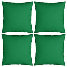 Buyounger Cuscini Decorativi 4 pz Verdi 50x50 cm in Tessuto