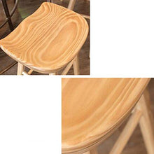 XIN CHANG LWH Sgabelli da Bar in Legno, con poggiapiedi Domestico Sgabello da Bar da Stiro Colazione da Cucina da Cucina sgabelli da Bar (Color : B, Size : 75CM)