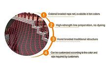 WaiMin Rete di protezione for balcone Rete di nylon Rete di sicurezza for bambini Scuola materna Scale Rete anticaduta Rete for decorazione rossa Rete for isolamento esterno for edifici domestici WaiM