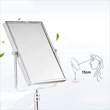HMMN Camera da Letto Pieghevole Specchio per vanità, Bagno Specchio di Bellezza Specchio bifacciale/Bagno Specchio Desktop ingrandito