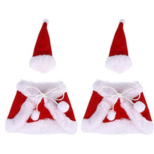 Amosfun 4 Pezzi di Bottiglia di Vino di Natale Vestito di Peluche Copri Bottiglia di Vino di Natale con Mini Cappello di Babbo Natale Panno di Bottiglia di Festa Decorazione della Tavola