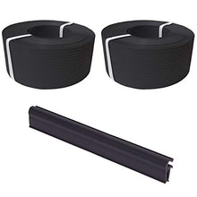 Thermoplast - 2 strisce di protezione per recinti, per giardino, terrazza, balcone, in polipropilene PP resistente ai raggi UV, tagliate su misura, 9,5 x 52 m, antracite