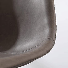 SYN-GUGAI Arredamento Set di 4 Sedie da Pranzo in Pelle PU, Gambe in Metallo Nero, Sedie Laterali Imbottite per Lounge, Ristoranti Commerciali, Reception, Soggiorno (Color : Brown)