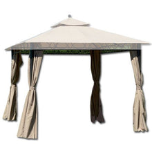 Set 4 Teli Laterali Beige Scuro X Gazebo Eden