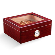 YXZLY Humidor per sigari da Tavolo, con igrometro e Scatola di Legno per umidificatore, Contiene 50 sigari, Regalo Perfetto per Famiglie o Amici in Festival, Feste, Capodanno
