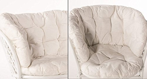 SET RICAMBIO CUSCINI PER SALOTTO RATTAN SEDUTA E SCHIENALE PER DUE POLTRONE E UN DIVANO