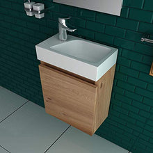Alpenberger Lugano 400 (Bamboo), set di mobili da bagno preassemblati da 40 cm | Mobiletto sottolavabo con funzione Soft Close | Soluzione di arredamento elegante e salvaspazio