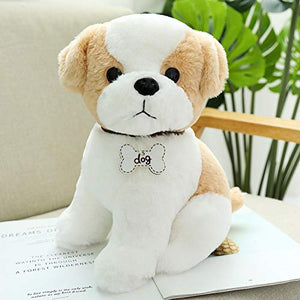 YiXing 1pc 22/30/40cm simulazione Akita Bichon Boxer Bulldog barboncino carino cane razza peluche per bambini regalo farcito bambola morbida (colore : 1, altezza: 25 30cm)