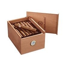 XUSHEN-HU Cigar Box, Humidor, Legno di Cedro Legno Solido Cigar Box umidificazione Good Mood, Good Life (Colore: Brown) Sigaro