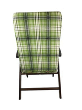 Poltrona Molisana, in Legno, Sdraio Reclinabile in 4 Posizioni, Alta Qualità, 100% MADE IN ITALY (Verde T)